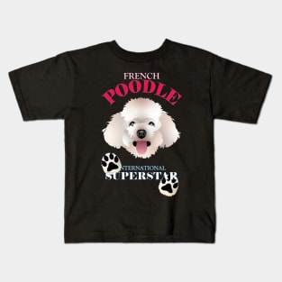 French Poodle Superstar Kids T-Shirt